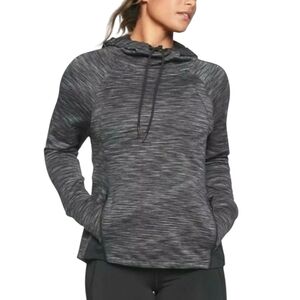 Athleta Spacedye Funnel Neck Cold Weather Charcoal/Black Hoodie - Sz XXS